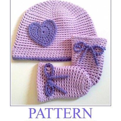 Newborn Crochet Hat and Mittens SIMPLICITY