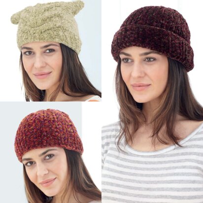 Hats in Sirdar Plushtweed - 8001 - Downloadable PDF