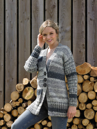 Jacket in James C. Brett Rustic Chunky - JB716 - Leaflet