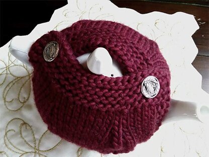 Button Top Teapot Cozy