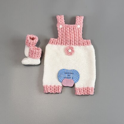 Jay Baby Dungarees knitting pattern 0-9mths