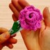 Crochet 3D Flower Hair Clip Pattern – PDF + Video Tutorial (English)