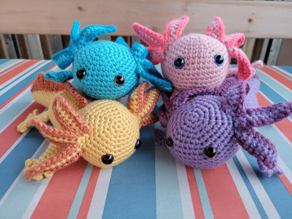 Axolotl Crochet Pattern (PDF) Amigurumi Crochet pattern by