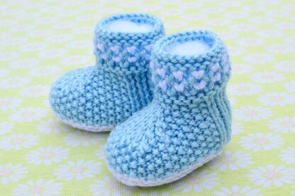 Boot Style Twinkle-Twinkle Baby Booties