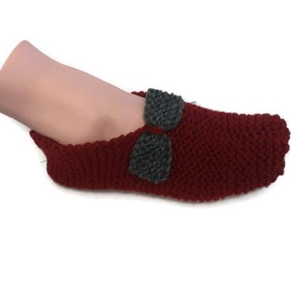 Easiest Slippers Knitting Pattern