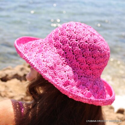 Crochet Shell Stitch Summer Hat
