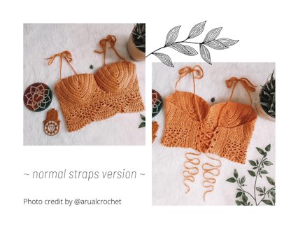 MERMAID Bralette - Crochet Pattern - Summer Top