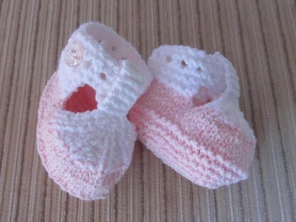 Baby Booties with T-strap