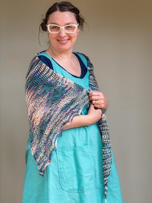 Coastal Sunset Celebration Shawl