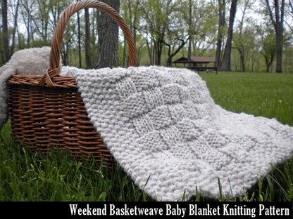 Weekend Basketweave Baby Blanket