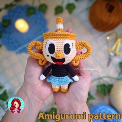 Ms. Chalice amigurumi pattern (chibi version)