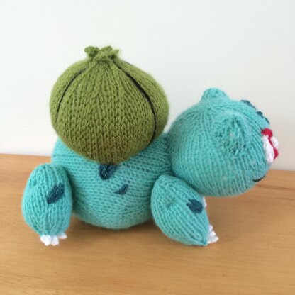 Bulbasaur pokemon toy amigurumi Knitting pattern by Emma Whittle