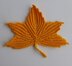 Maple leaf motifs. Irish crochet