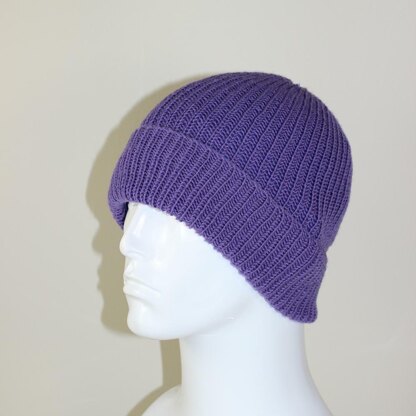 4 Ply Unisex Rib Beanie Hat