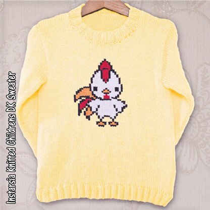 Intarsia - Chinese Zodiac - Rooster Chart & Childrens Sweater