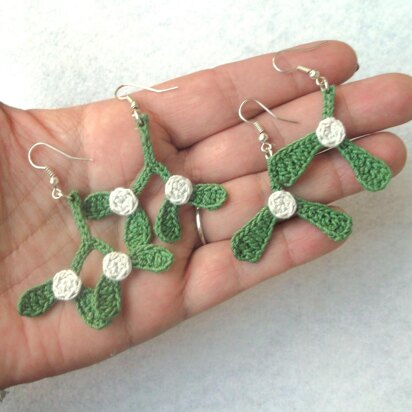 Mistletoe earrings