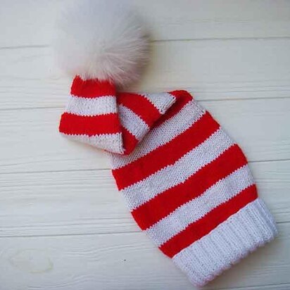 Baby Santa Hat with Pom Pom