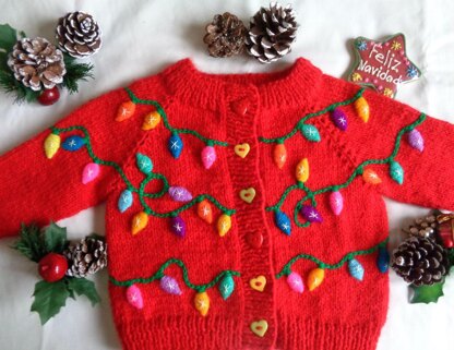 Christmas Lights Cardigan