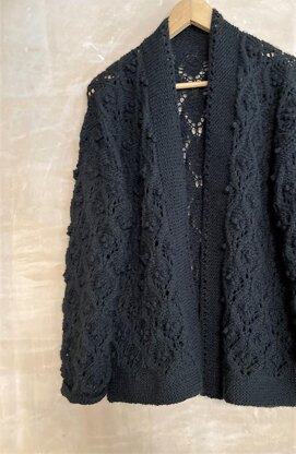 Black Magic - Cardigan Coat - Lace & Bobble