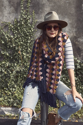 Color Pop Super Scarf in Lion Brand Hue & Me - M20280-TWH - Downloadable PDF