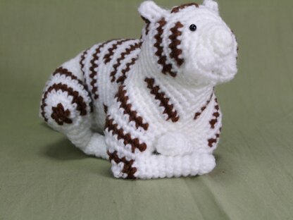 White tiger amigurumi / ホワイトタイガーのあみぐるみ