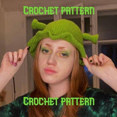 Easy crochet Shrek hat