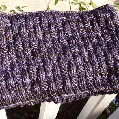 Basket Weave Cowl - knitting pattern