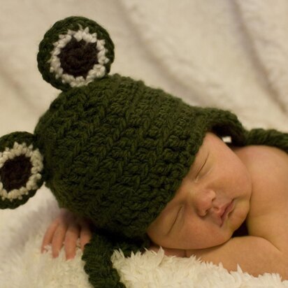 Frog Baby Hat Pattern Quick and Easy