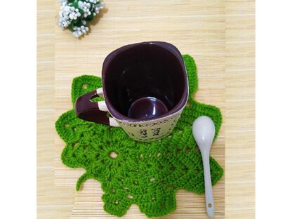 Green Leaf Coaster