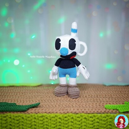 Cuphead and Mugman amigurumi pattern (big version)