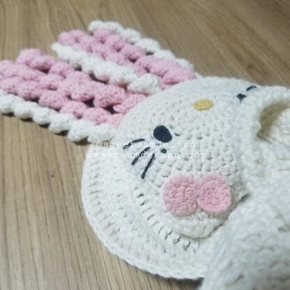 Hello Kitty Backpack Crochet pattern by SweetSamDesign