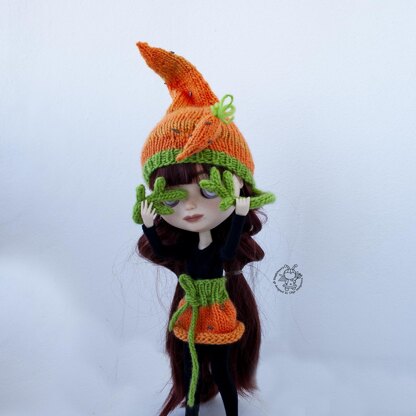 Carrot hat for Blythe