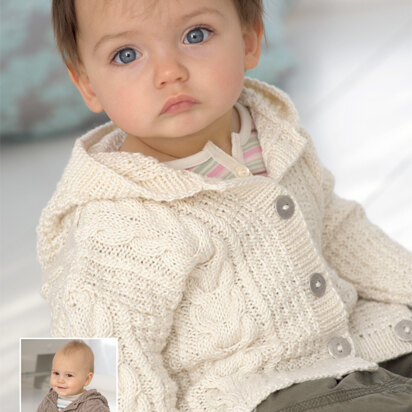 Coat in Sirdar Snuggly Baby Bamboo DK - 1733 - Downloadable PDF