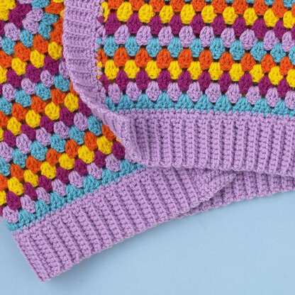 Hey Hey Hexagon Cardigan - Free Crochet Pattern for Women in Paintbox Yarns Simply Aran 