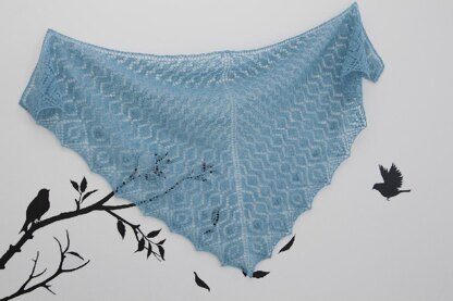 Wavy Diamonds Shawl