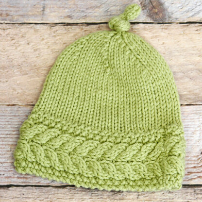 WEBS Emerging Designer #05 Sproutlet Hat - Knitting Pattern for Babies in Valley Yarns Valley Superwash