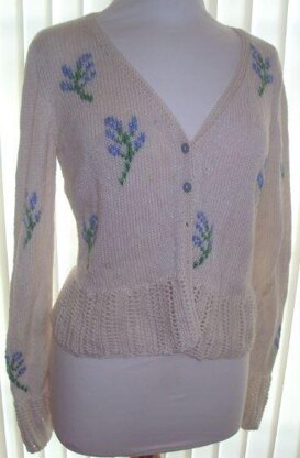 Sprig and Eyelet Cardigan