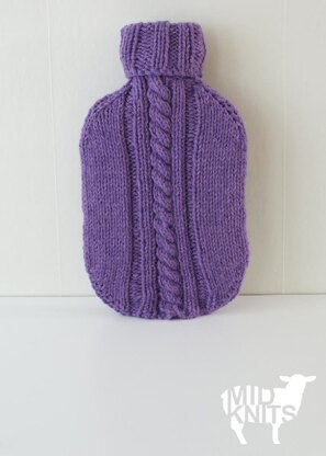 Cable Knit Hot Water Bottle Cozy (2015020)