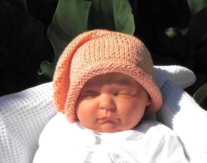 Baby Cotton Roll Brim Slouch Beanie Hat