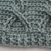 Aran Green Cables Blanket