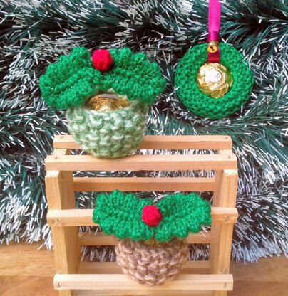 Holly Baskets & Mini Wreaths - Ferrero Rocher Covers