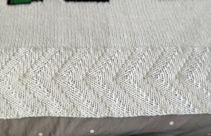 Alligator Alphabet baby blanket knitting pattern