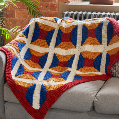 Paloma – Mosaic Patchwork Blanket in West Yorkshire Spinners Re:Treat Superchunky - DBP0258 - Downloadable PDF