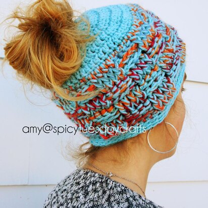 Basketcase Messy Bun Beanie