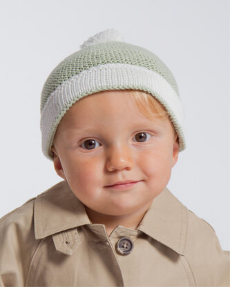 Andie Hat - Knitting Pattern For Babies in MillaMia Naturally Baby Soft by MillaMia