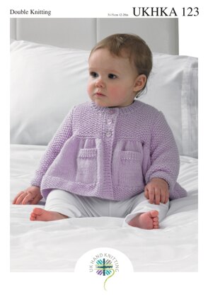 UKHKA 123 Cardigan and Blanket - UKHKA123pdf - Downloadable PDF