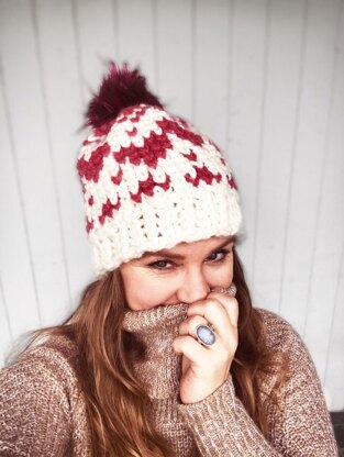 Country Hearts Chunky Beanie