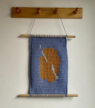 Hook and Yarn Wall Hanging