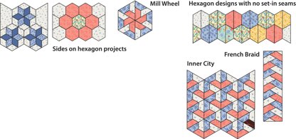 Marti Michell Ruler Half Hexagon Multi Size Quilting Template