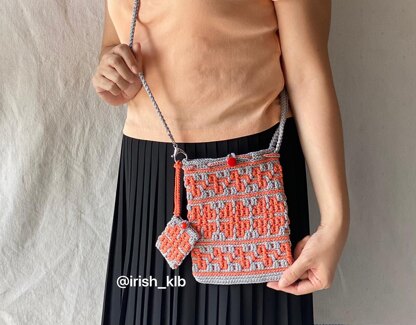 Four Leaf Clover Mosaic Pouch